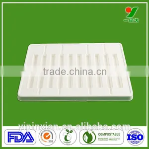 100% Biodegradable Professional Custom Electronic Organ Blister Packaging Molded Pulp Tray With Sugarcane Bagasse thumbnail-2