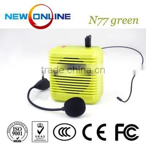 Waistband Amplifier, Microphone,audio Amplifier, Megaphone N77 Green thumbnail-1