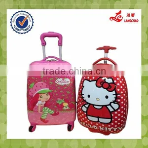 Hot Selling ABS With Wheels Printed Different Pictures Kids Cute Luggage thumbnail-3
