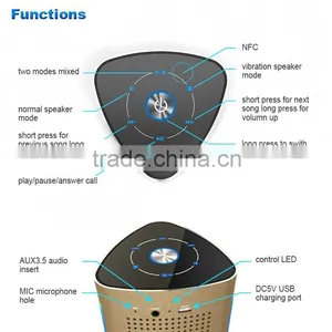 2016 New Product Resonating Bluetooth Speaker Wireless Resonance Speaker thumbnail-1
