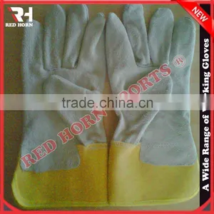 Cow Split Leather Safety Gloves, Cheap Working Gloves thumbnail-6