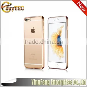 Wholesale Hot Selling Mobile Phone Cover for Iphone 6,electroplated Transparent TPU Mobile Phone Cover For Iphone 6 thumbnail-3