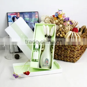 Ceramic Bottle Diffuser Gift Set With Reed Flower Bud thumbnail-2