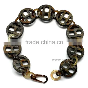 Buffalo Horn Jewelry , Buffalo Horn Bracelet SHB-502, 100% Natural Buffalo Horn thumbnail-1