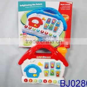 Funny Baby Toy Pretend Plastic Cartoon Toy House With Music and Light thumbnail-3