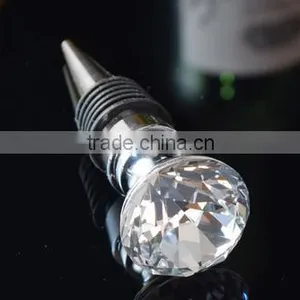 Crystal Diamond Wine Bottle Stopper for Wedding Decoration thumbnail-3