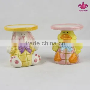 Ceramic Bunny Candle Holder thumbnail-1