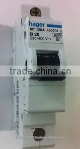 Hager MT 120A Miniature Circuit Breaker thumbnail-1