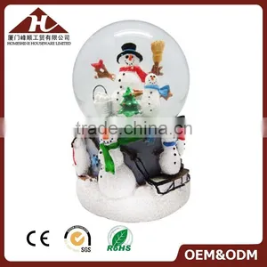 High Quality Xmas Figurines Snowglobe Metal Base thumbnail-6