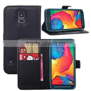 Mobile Phone Stand Leather Case for Samsung Galaxy S5/Shockproof Flip Leather Case for Samsung s5 thumbnail-1
