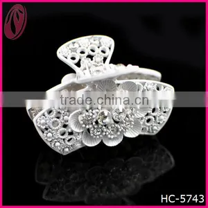 Russia Fashion Plated White Hiar Claw Women Headwear thumbnail-1