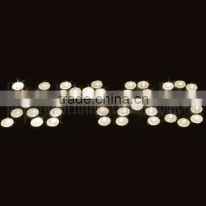 Candle Words of Merry Christmas Led Canvas Wall Art thumbnail-1