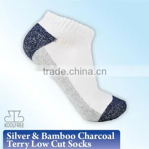 (60080) Bamboo Charcoal Terry Sport Socks thumbnail-1