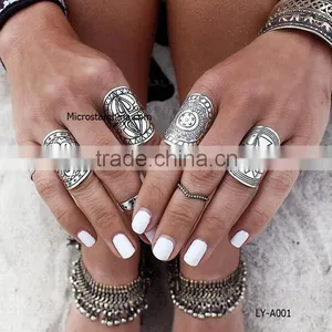 2015 High Quality in Stock Alloy Cheap 4pcs/set Elephant Bohemian Rings thumbnail-3