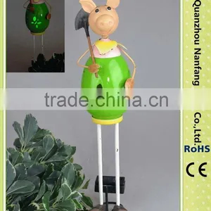 Solar Garden Pig Ornaments Light thumbnail-1