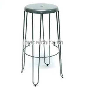 Simple Style Metal Stackable Kitchen Wire Bar Stool, Metal Square Stool thumbnail-3