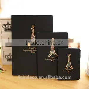 High Quality Eiffel Tower Blank Notebook Hardcover Blank Notebook Cheap Bulk thumbnail-1
