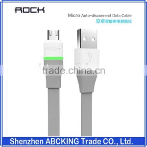 Original Rock Micro Auto-disconnect Data Cable Ligth Micro USB Cable For SAMSUNG Xiaomi HTC Smart Phone thumbnail-1