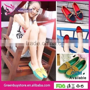 2015 NEW Spring Boat Shoes Flat Heel Round Toe Loafers Sweet Flat Four Seasons Shallow Mouth Women's Shoes 3Colors thumbnail-2