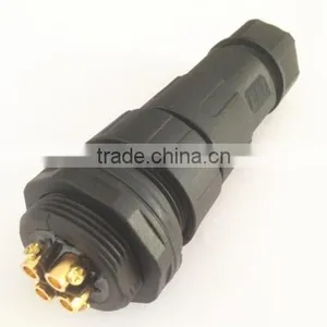 4 Pole Waterproof Connector Male Socket With Female Plug Cable to Board Connector thumbnail-2