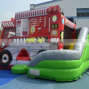 Hot Selling Popular and Cutely Car Combo Inflatable Slide Combo for Kids thumbnail-2