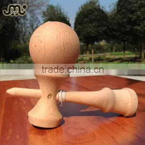 Wholesale Beech Unfinished Kendama,polished Woodgrain Natural Kendama,18.5cm Kendama Natural thumbnail-1