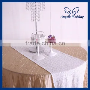RU002E Popular Cheap Bead Many Colors Available Decorative White Sequin Table Runner thumbnail-3
