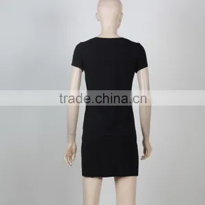 T-shirt School Dress Sex School Girl Uniform Short Sleeve Cotton Chiffon Fabric Fluqi Apparel thumbnail-3