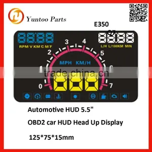Universal Latest Factory Price 5.5" OBD2 Car HUD Head Up Display Speed Apply to Cars thumbnail-1