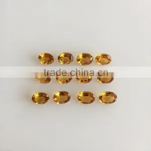 Oval Faceted Cut Natural Citrine Quartz Orange Loose Gemstones thumbnail-2