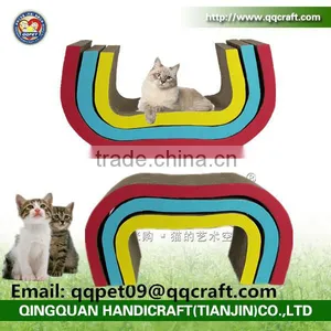 Factory Customized Pet Toy Cardboard Paper Cat Scratch Lounge thumbnail-3