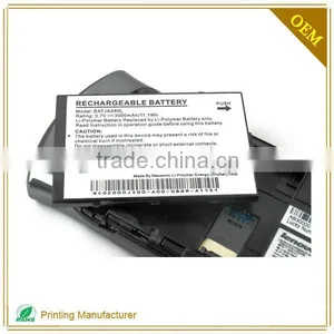 China Supplier Custom Self Adhesive Waterproof Battery Labels Stickers thumbnail-3