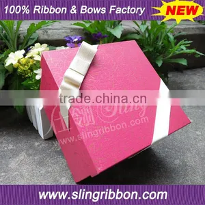 2016 High Quality Lurex Ribbon Bow Tie Gift Packaging Box thumbnail-2