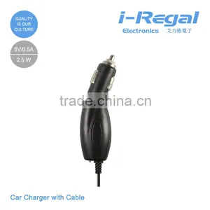 I-Regal Portable Car Charger With Cable 5V 1A for Cellphone,travel Charger Mobile Charger for Car thumbnail-1