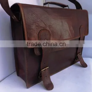 Real Leather Hand Made Cross Body Leather Messenger Bags Padded in Wholsale thumbnail-1