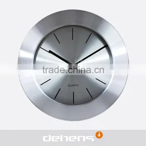 DEHENG Aluminum Round Simple Design Modern Wall Clock for Promotion thumbnail-2