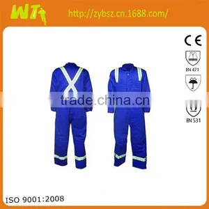 100% Cotton Safety Coverall Workwear thumbnail-1
