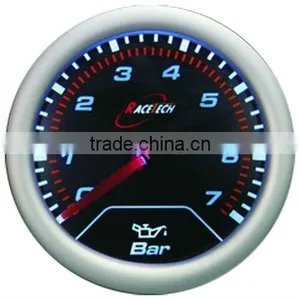 52mm Smoke Lens / Super White Led Electrical Oil Pressure Gauge thumbnail-1