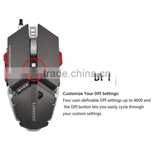 LUOM G50 Gaming Mouse 4000 DPI 10 Buttons Optical Wired Professional Mechanical Game Mouse thumbnail-3