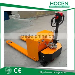 Hot-sale Small Portable Semi Powered Pallet Truck Sale thumbnail-1