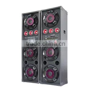 Double Portable Powered Bluetooth Speaker With Wireless Mic thumbnail-2