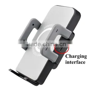 360 Degree Rotatable Gooseneck Windshield Car Holder Wireless Charger for 3.5-5.8 Inch Smart Phone thumbnail-4