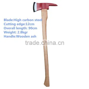 Lalizas Fireman Axe With Long Wooden Handle thumbnail-1