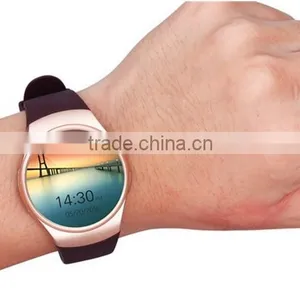 2016 High Quality Wholesale KW18 Smart Watch, IPS Round Touch Screen Smart Watch With Heart Rate Monitor thumbnail-6