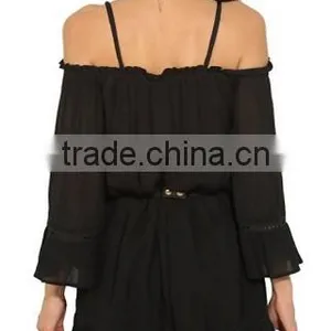 Women's Casual Butterfly Sleeve Floral Print Chiffon Dress thumbnail-4