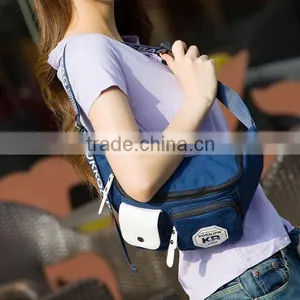 Outdoor Sports Canvas Black Crossbody Bag for Men and Women thumbnail-5
