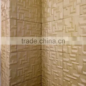 3d Leather Wall Protector Textured Surface Panels Leather Wainscot (Magnificient) thumbnail-2