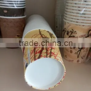 Colorful Print Single Wall Paper Cups for Hot Water Cofee thumbnail-6