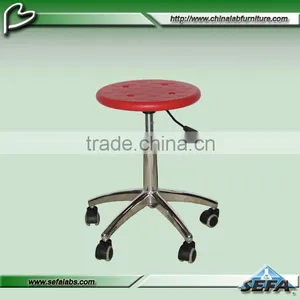Modern Design Adjustable Lab Swivel Round Stool / Chairs With Wheels thumbnail-1
