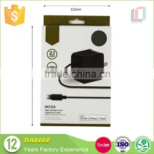 Hot Sale Lowest Price Custom Logo Recyclable Free Sample Charger Packaging Box With Blister Tray thumbnail-3